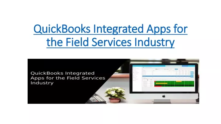 quickbooks integrated apps for the field services industry