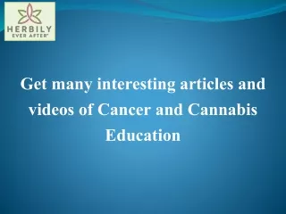 Cannabis in Cancer Treatment | Cancer Treatment Education