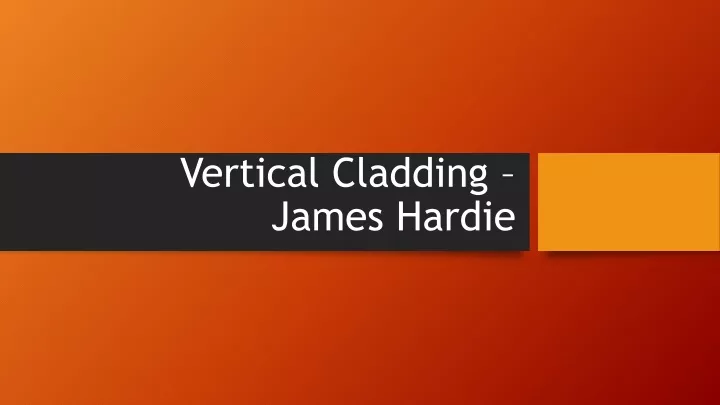 vertical cladding james hardie