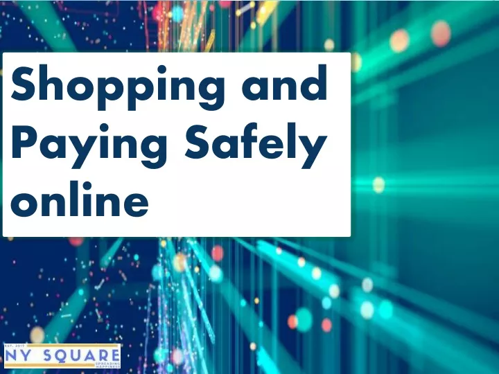 shopping and paying safely online