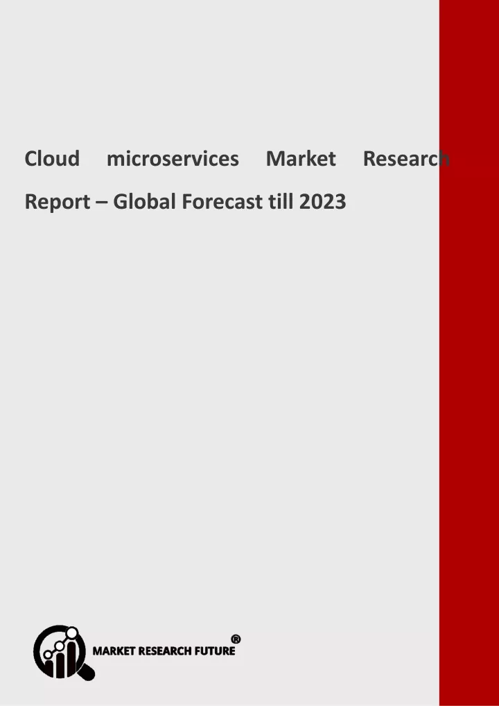 cloud microservices market research report global