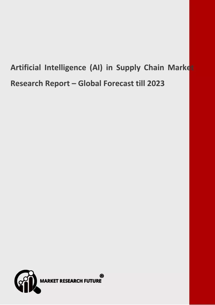 artificial intelligence ai in supply chain market
