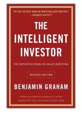 [PDF] Free Download The Intelligent Investor, Rev. Ed By Benjamin Graham