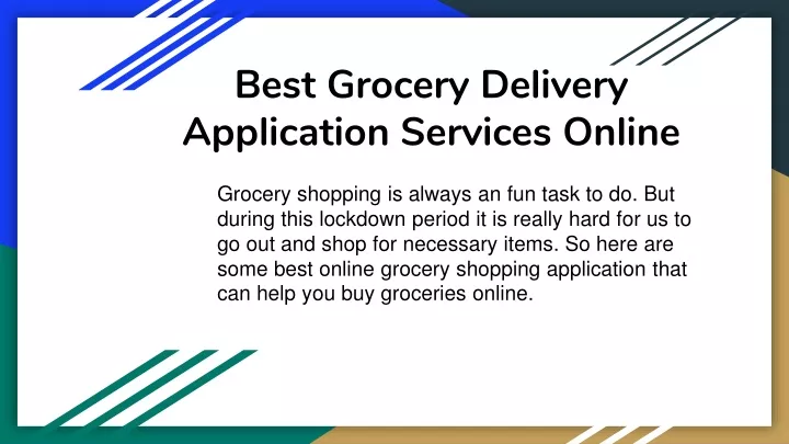 best grocery delivery application services online
