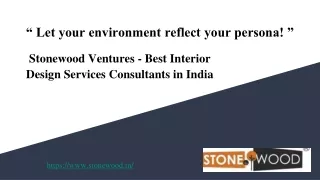 Best Interior Design Services Company in India | Interior Design Consultant | Stonewood