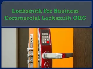 locksmith for business commercial locksmith okc