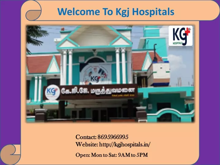 welcome to kgj hospitals