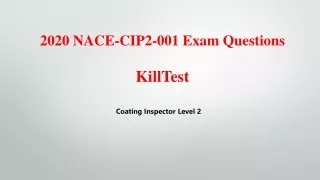2020 nace cip2 001 exam questions killtest