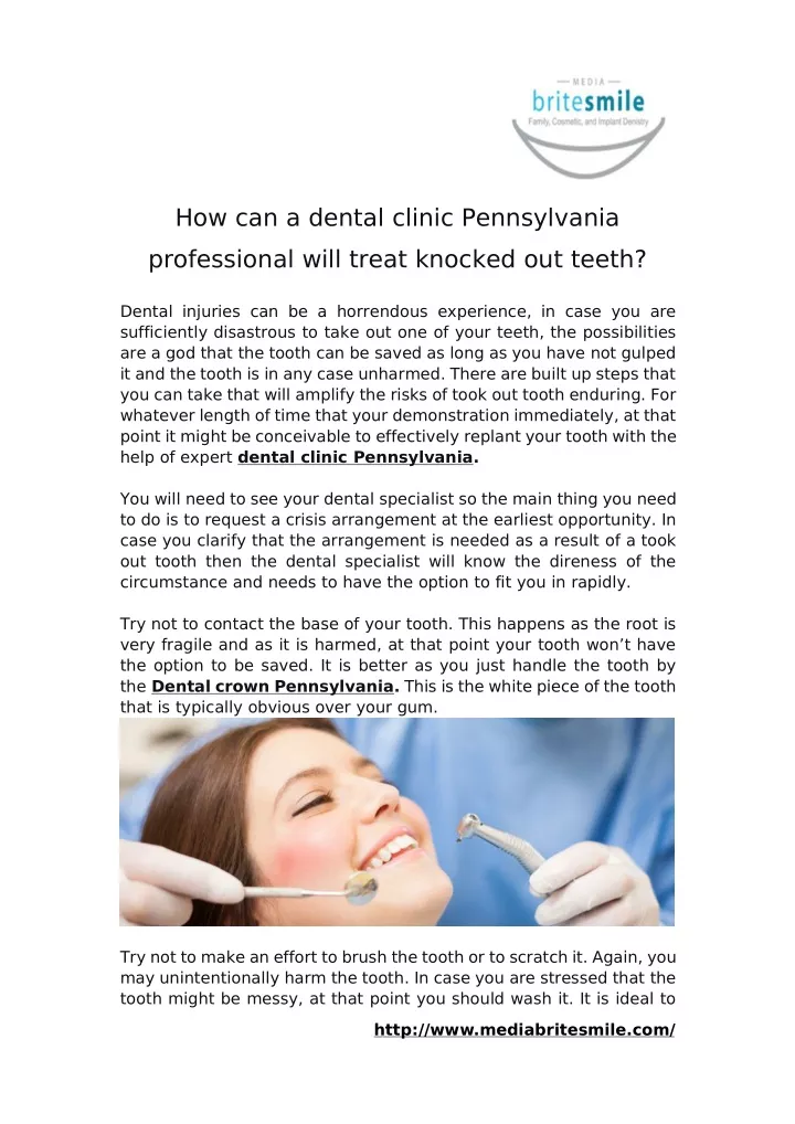how can a dental clinic pennsylvania