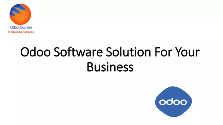 odoo software solution for your business