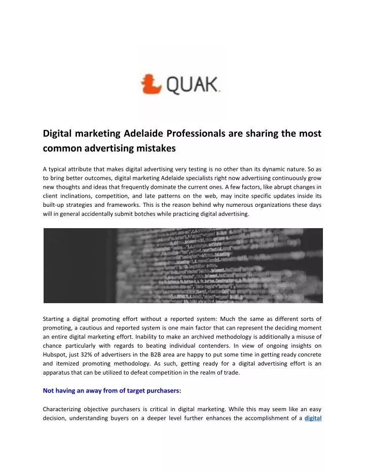 digital marketing adelaide professionals