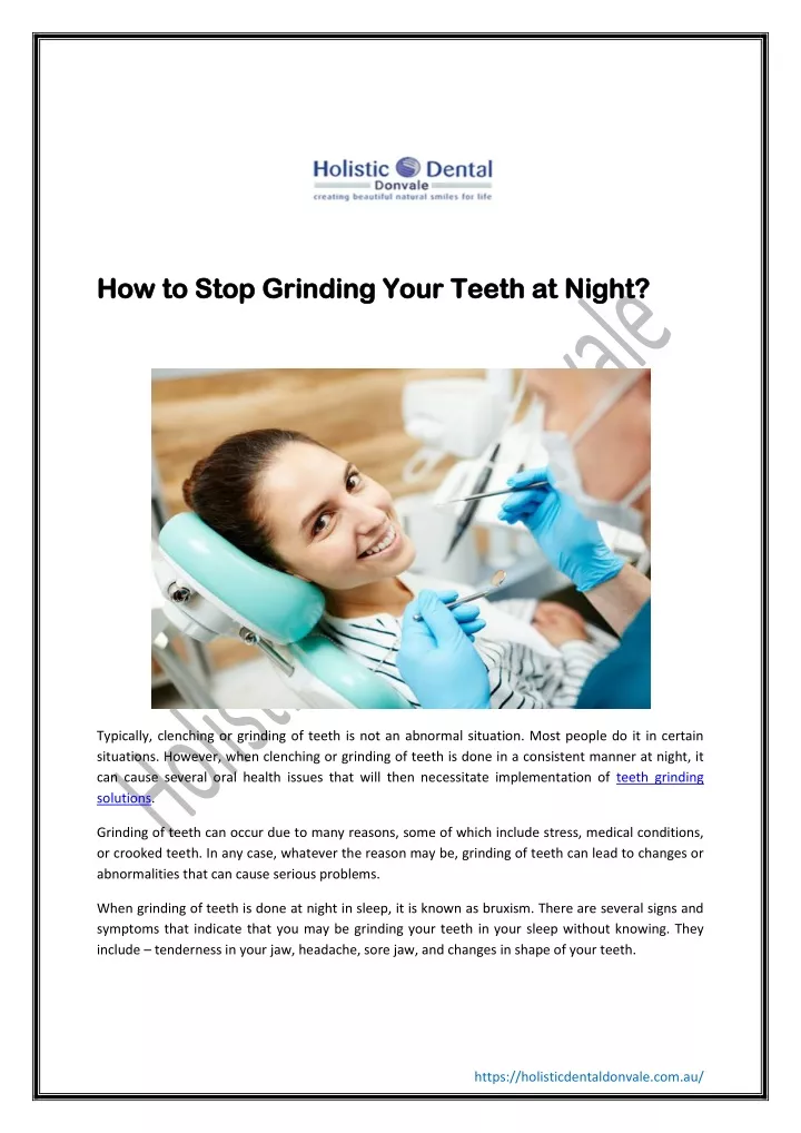 how to stop grinding your teeth at night