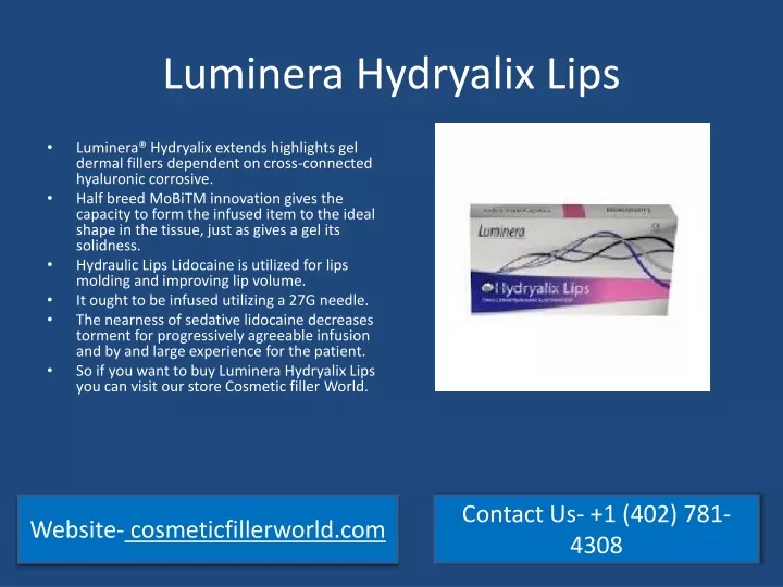 luminera hydryalix lips