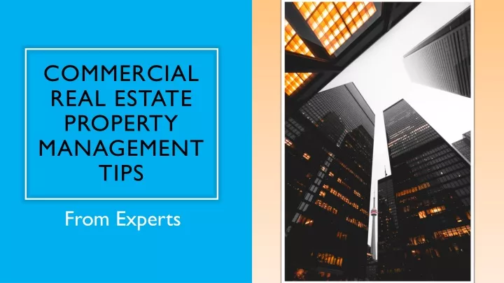 commercial real estate property management tips