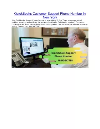 quickbooks customer support phone number