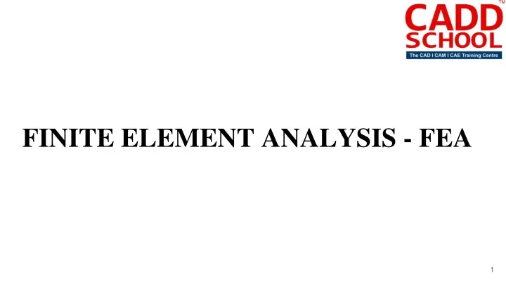 finite element analysis fea