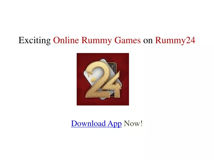 exciting online rummy games on rummy24