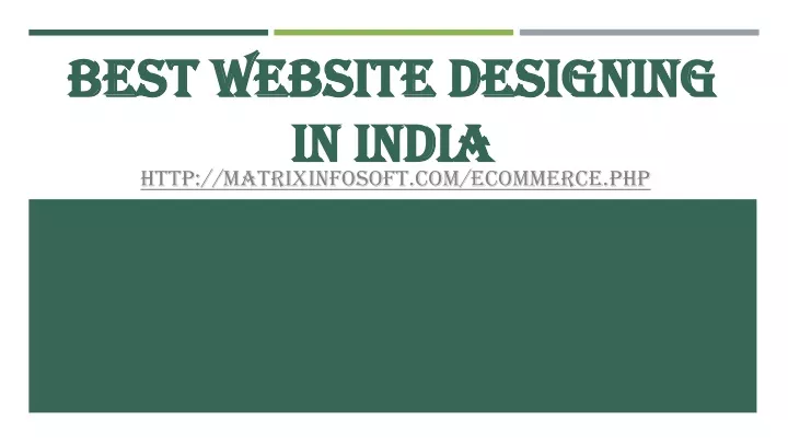 best website designing in india