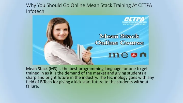 why you should go online mean stack training at cetpa infotech