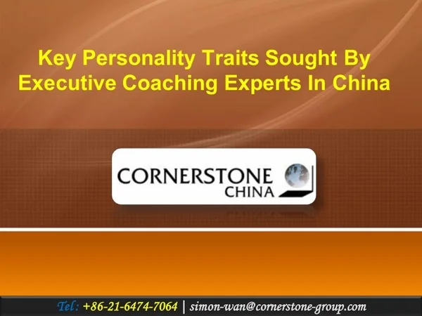 Key Personality Traits Sought by Executive Coaching Experts in China