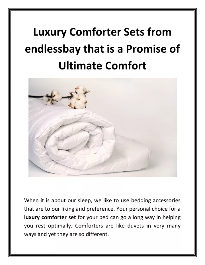 luxury comforter sets from endlessbay that