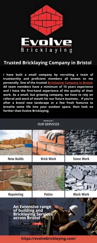 Trusted Bricklaying Company in Bristol