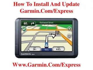 how to install and update garmin com express