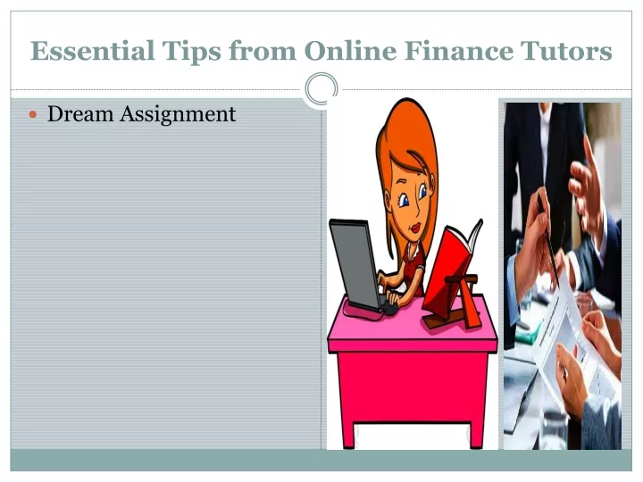 essential tips from online finance tutors