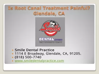 Is Root Canal Treatment Painful? | Glendale, CA