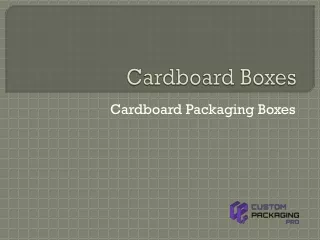 cardboard boxes