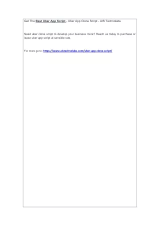 get the best uber app script uber app clone