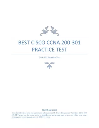 best cisco ccna 200 301 practice test