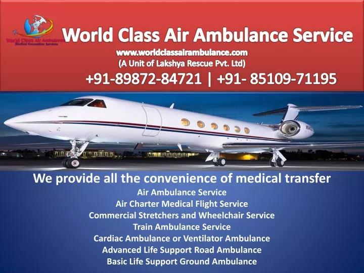 world class air ambulance service