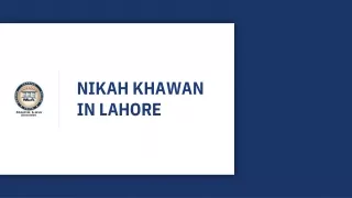 Best Nikah Khawan in Lahore Pakistan For The Valid Nikah Registration