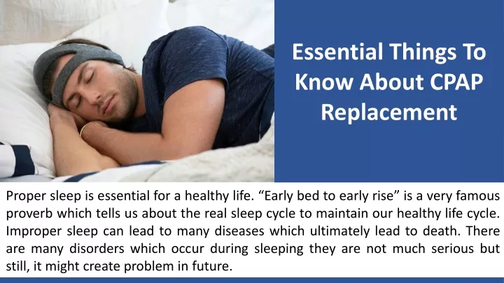 essential things to know about cpap replacement