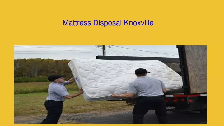 mattress disposal knoxville