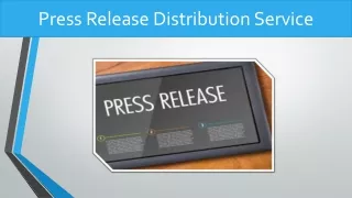 press release distribution service