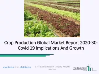 crop crop production global production global