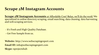 scrape 2m instagram accounts