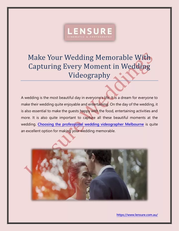 make your wedding memorable with capturing every