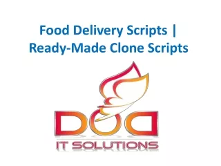 food delivery scripts ready made clone scripts
