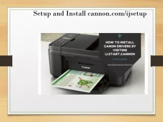 Instruction for ij start canon