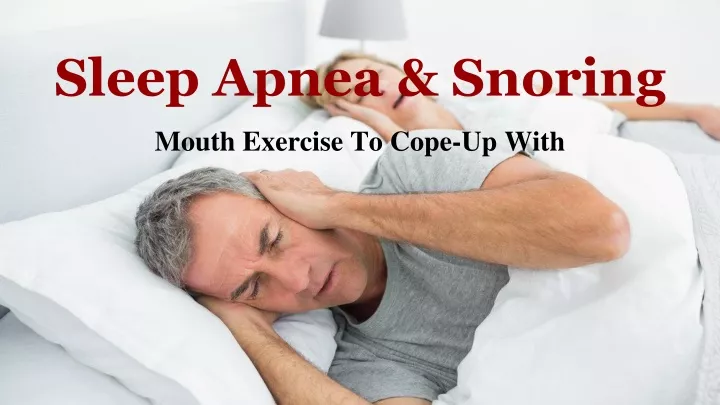 sleep apnea snoring