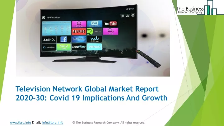 television network global market report 2020 30 covid 19 implications and growth