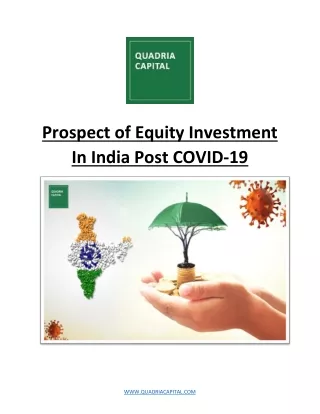 Prospect of Equity Investment in India Post COVID-19