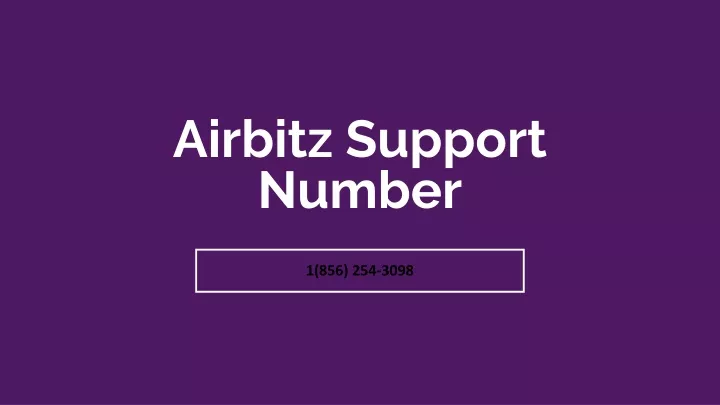 airbitz support number