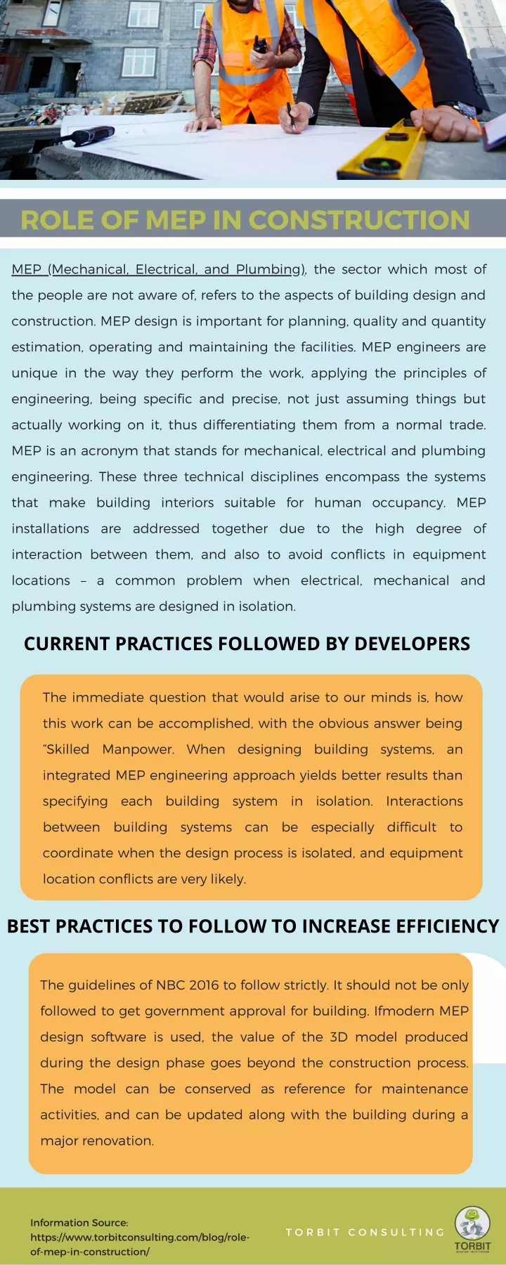 role of mep in construction