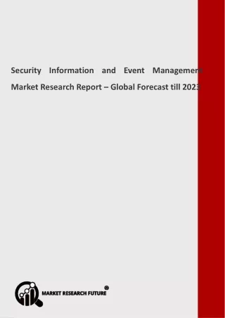 security information and event management market