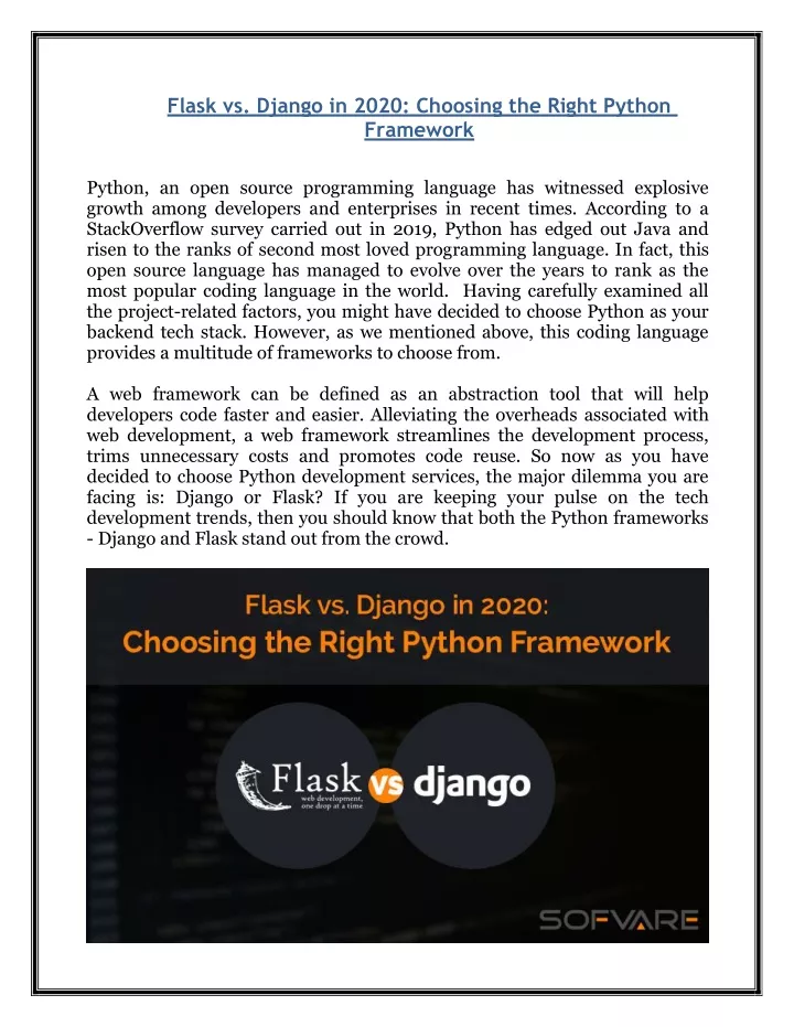 flask vs django in 2020 choosing the right python
