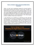 Flask vs. Django in 2020: Choosing the Right Python Framework - slide 1